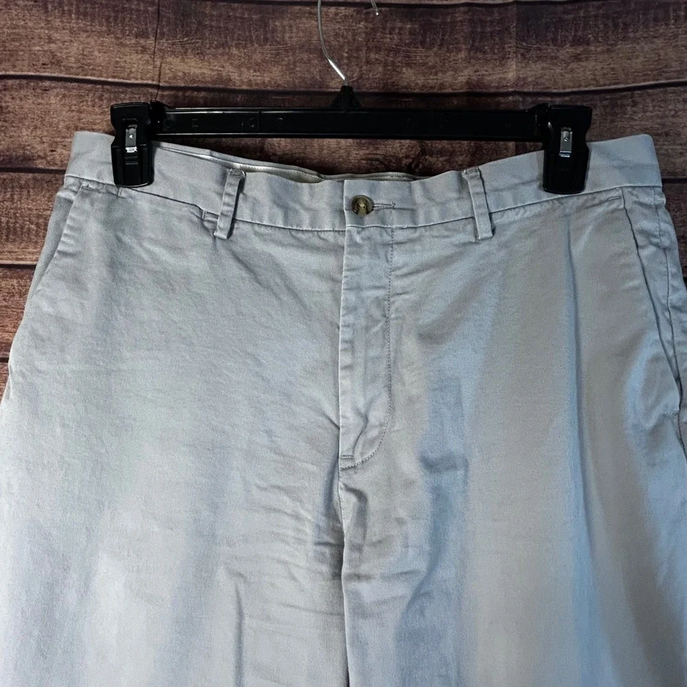 Polo Ralph Lauren Mens Stretch Classic Fit Chino Pants Light Grey 34x34 Twill